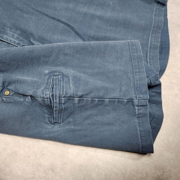 Duluth Flex Ballroom Shorts Mens 42 Relaxed Fit 9" Inseam Gusset Pockets Blue - Picture 12 of 16